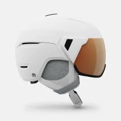 Giro Aria Spherical Helmet -Burton Sales Store giro aria spherical snow helmet matte white vivid copper right